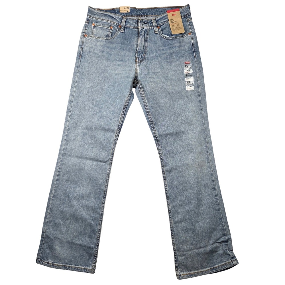 Levi's 527 Slim Bootcut Jeans Men 31x30 Light Blue NWT Eco Ease 05527-0672